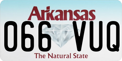 AR license plate 066VUQ