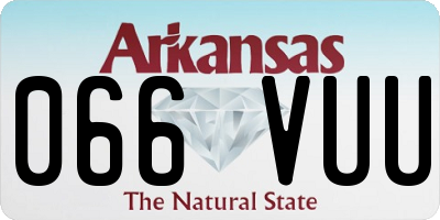 AR license plate 066VUU