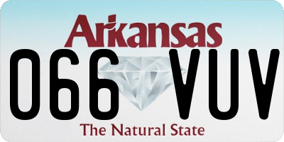 AR license plate 066VUV