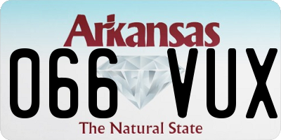 AR license plate 066VUX