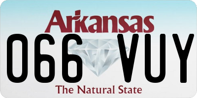 AR license plate 066VUY