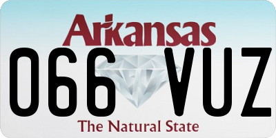 AR license plate 066VUZ