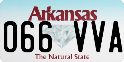 AR license plate 066VVA