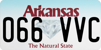 AR license plate 066VVC