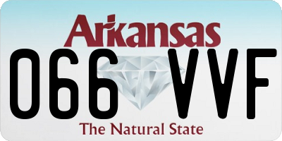 AR license plate 066VVF