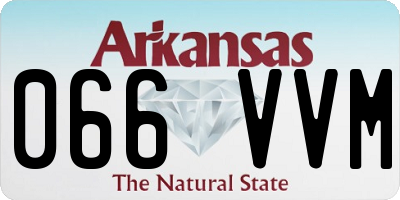 AR license plate 066VVM