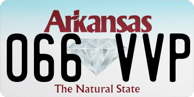 AR license plate 066VVP