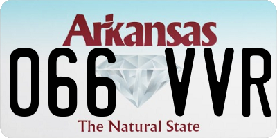 AR license plate 066VVR