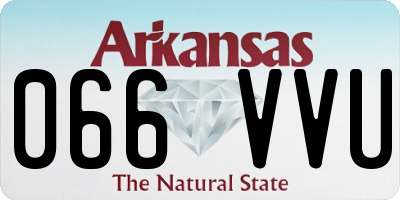 AR license plate 066VVU