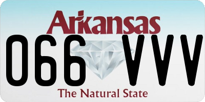 AR license plate 066VVV