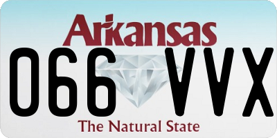 AR license plate 066VVX