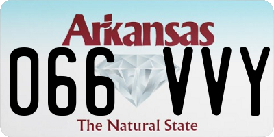 AR license plate 066VVY