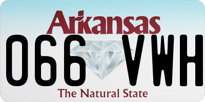 AR license plate 066VWH