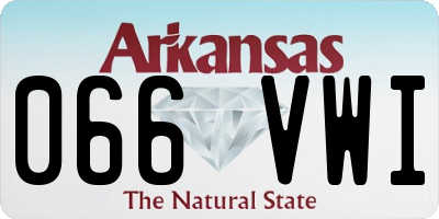 AR license plate 066VWI