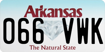AR license plate 066VWK