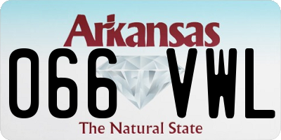 AR license plate 066VWL