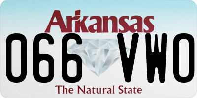 AR license plate 066VWO