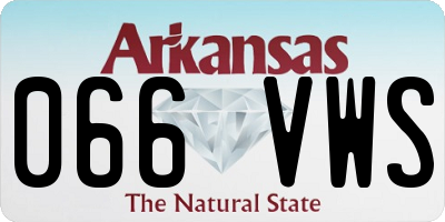 AR license plate 066VWS