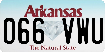AR license plate 066VWU