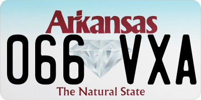 AR license plate 066VXA