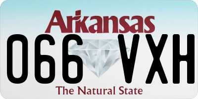 AR license plate 066VXH