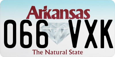 AR license plate 066VXK