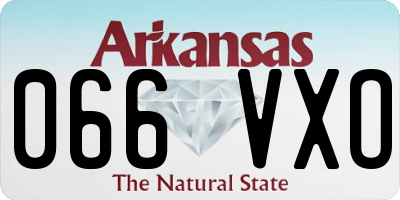 AR license plate 066VXO