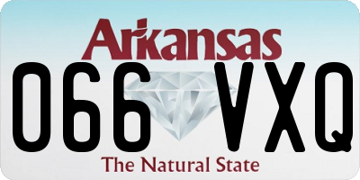 AR license plate 066VXQ
