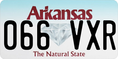 AR license plate 066VXR