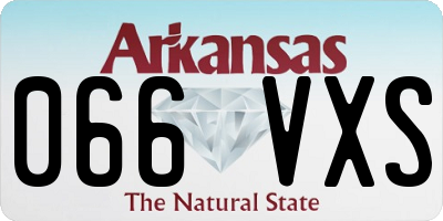 AR license plate 066VXS