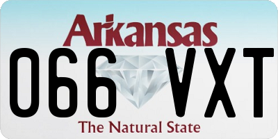 AR license plate 066VXT