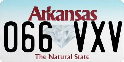 AR license plate 066VXV