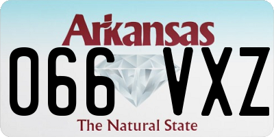 AR license plate 066VXZ