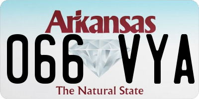 AR license plate 066VYA