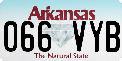 AR license plate 066VYB