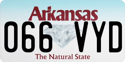 AR license plate 066VYD