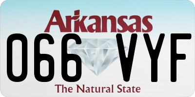 AR license plate 066VYF