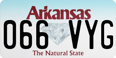 AR license plate 066VYG