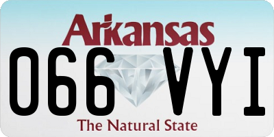 AR license plate 066VYI