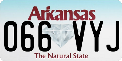 AR license plate 066VYJ
