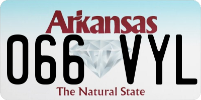 AR license plate 066VYL
