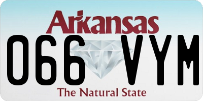 AR license plate 066VYM