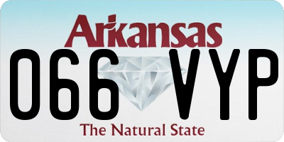 AR license plate 066VYP