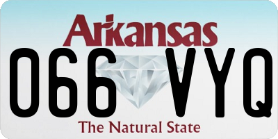 AR license plate 066VYQ