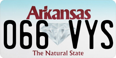 AR license plate 066VYS