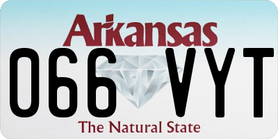 AR license plate 066VYT