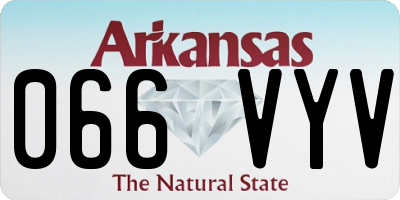 AR license plate 066VYV