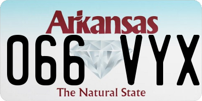 AR license plate 066VYX