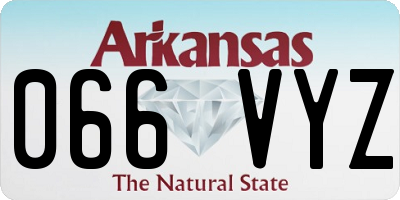 AR license plate 066VYZ
