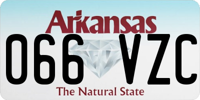 AR license plate 066VZC
